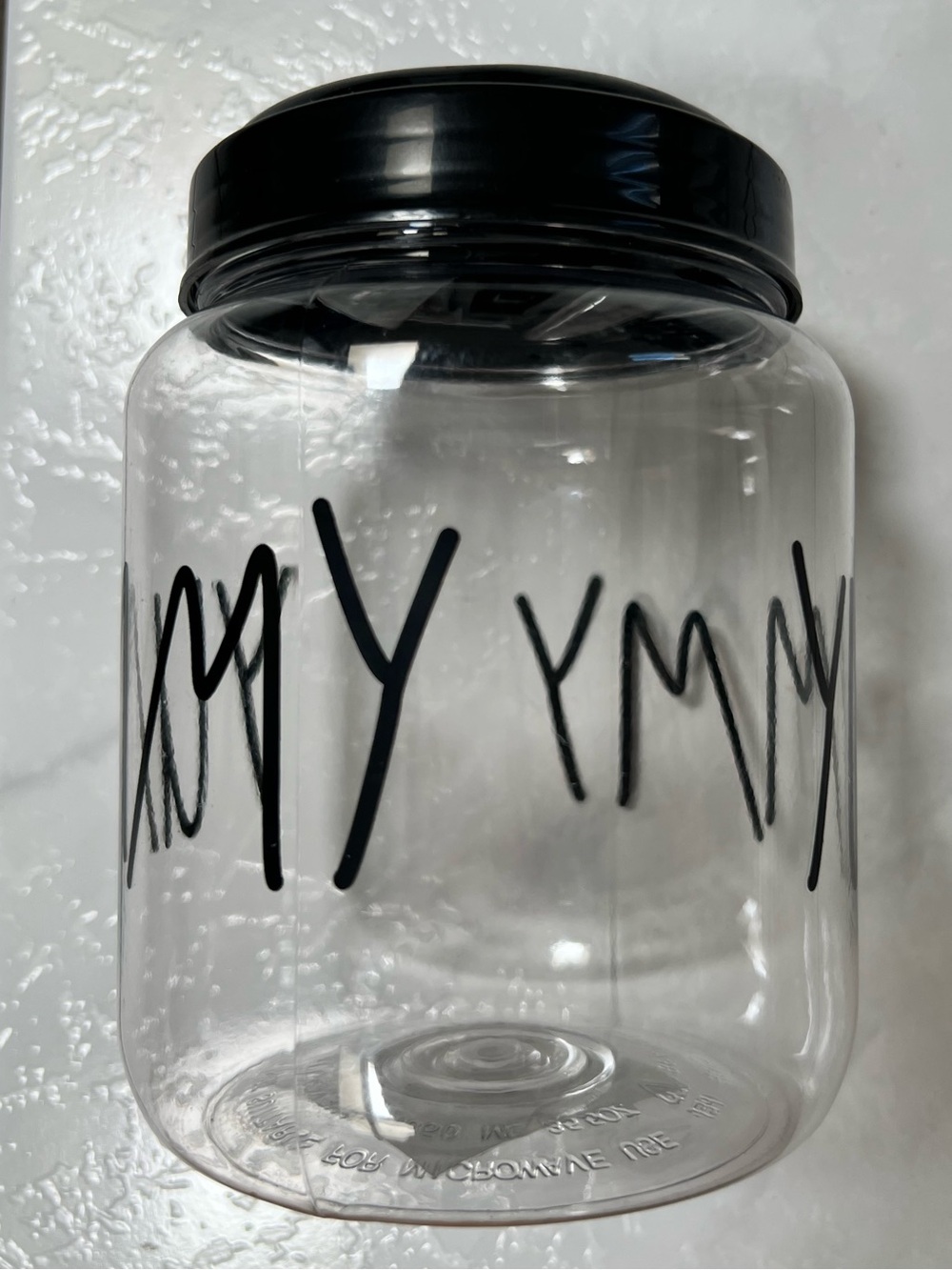 YUMMY Pet Treat Food Jar w/ Screw Top Lid